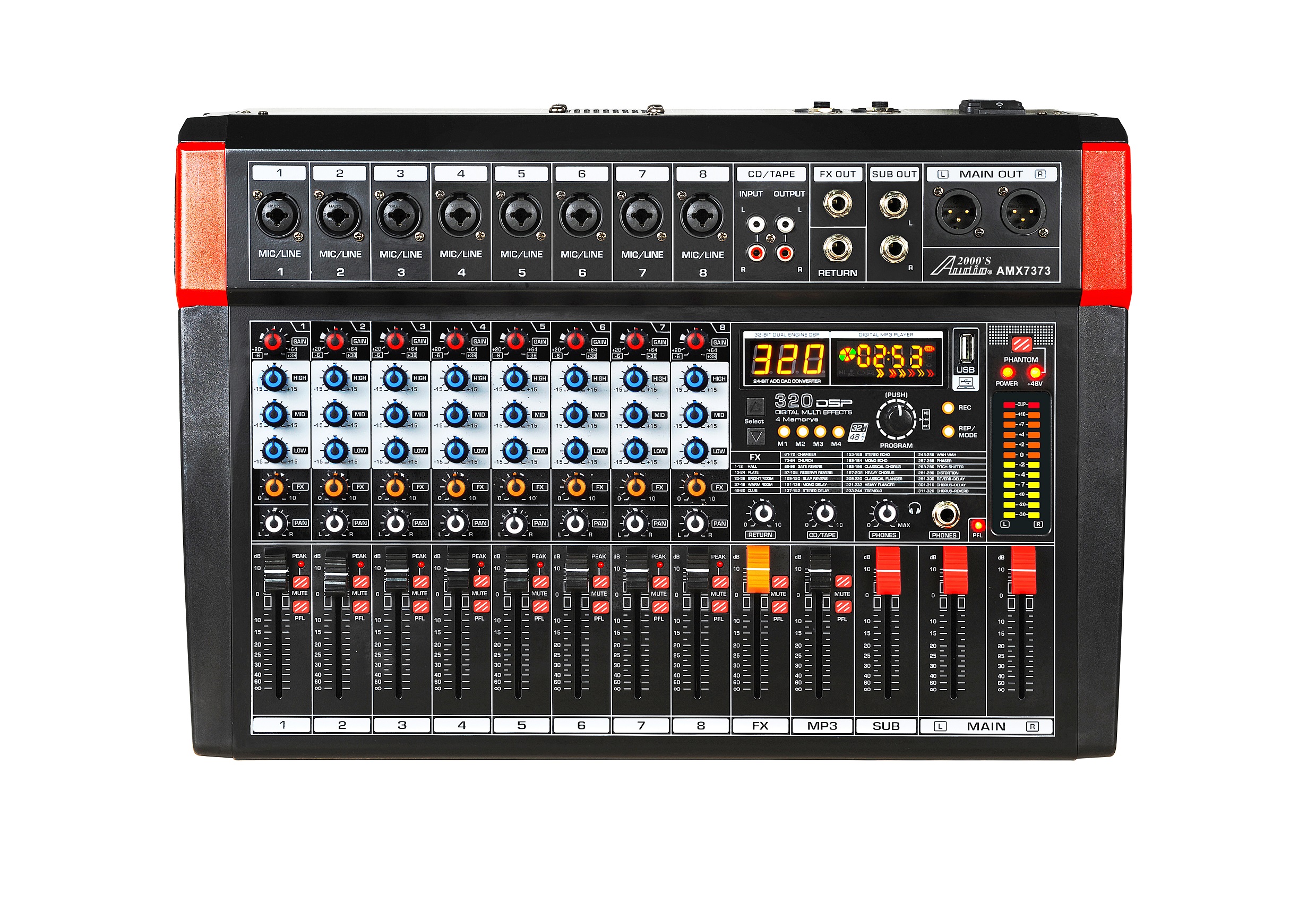 Audio2000'S S7303- Professional Four-Channel Audio  Mixer with USB and DSP P 価格比較